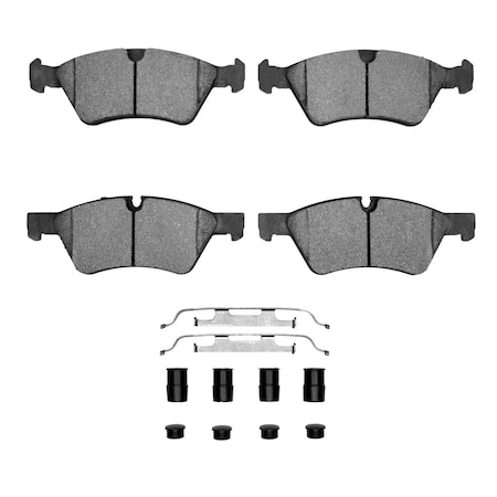 Dynamic Friction Co Active Performance Pads and Hardware Kit, High Friction, High Torque/Aggressive Initial Bite 1115-1123-01